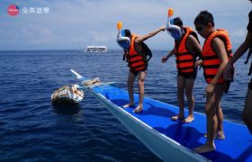 《English Fella 語言學校》週末活動，Nalusuan Island 跳島浮潛，準備跳水囉！
