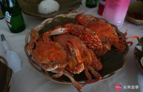 《English Fella 語言學校》週末活動，Nalusuan Island 海上餐廳，有很多海鮮可以吃！！