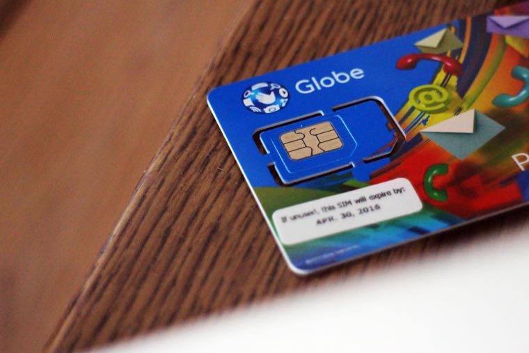 ▲ 菲律賓電信 Globe Telecom 的預付卡，我自己就是加值這家～