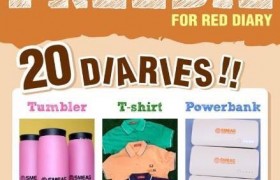 SMEAG 學校-Red Diary 學生日記-寫滿 20 篇可得到學校小禮物