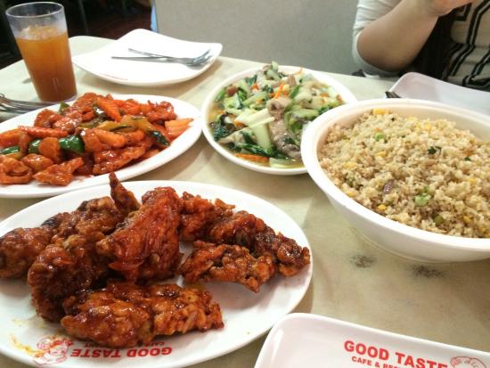 ▲ Good Taste 真的滿便宜，炒飯、糖醋里雞、炒青菜...也都滿好吃的，很台灣口味